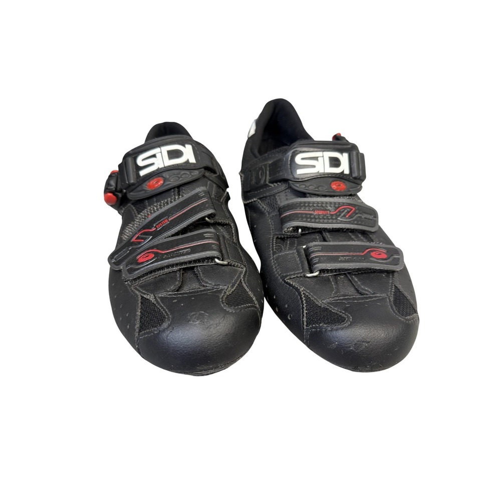 SIDI S-PRO Road Cycling Shoes‎ Mens 45 Black 3 Bolt Cleats Set Bike